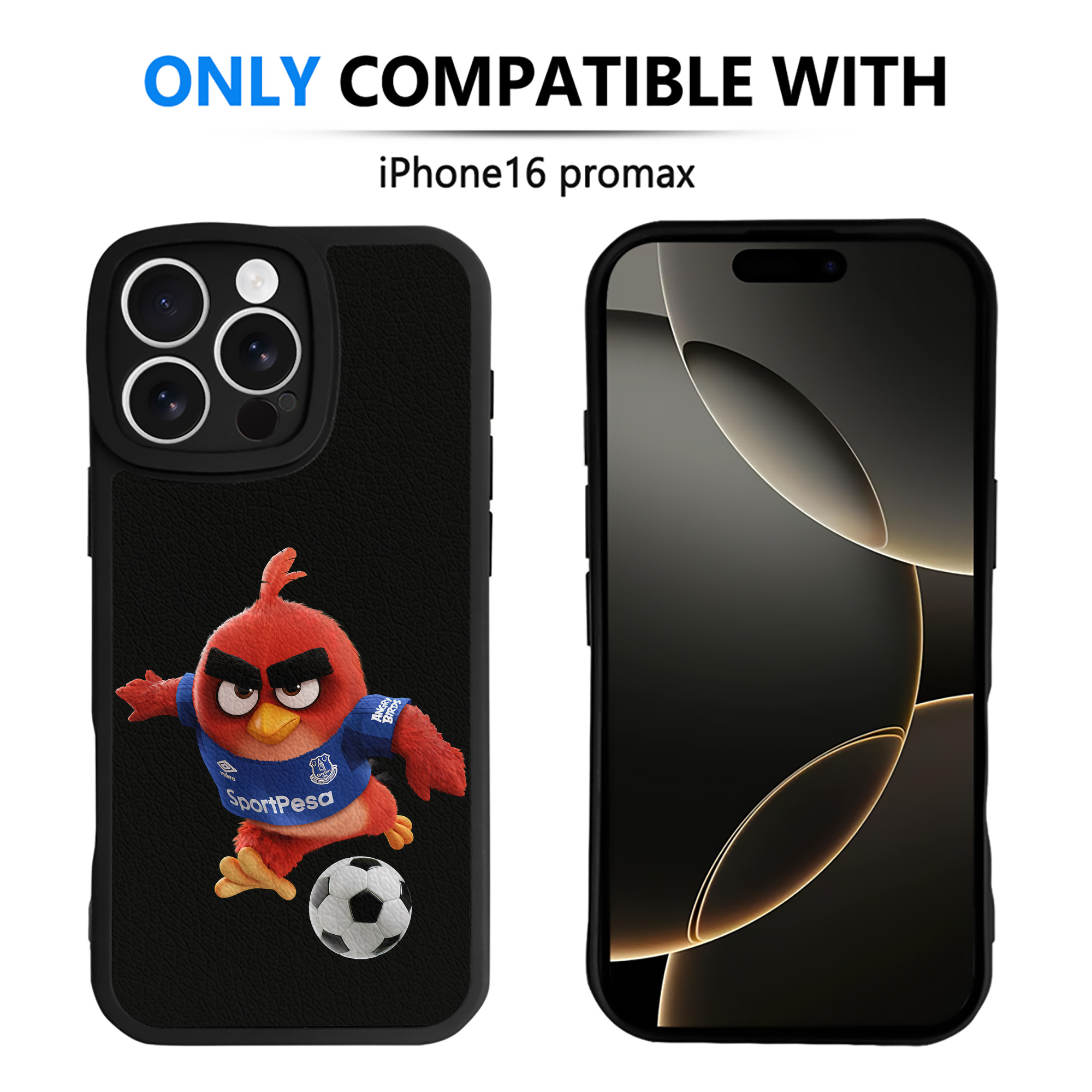 （画像用） Angry Birds アングリーバード 【iPhone 16シリーズ対応】シリコンスマホケース（レザー調） 材質：シリコン